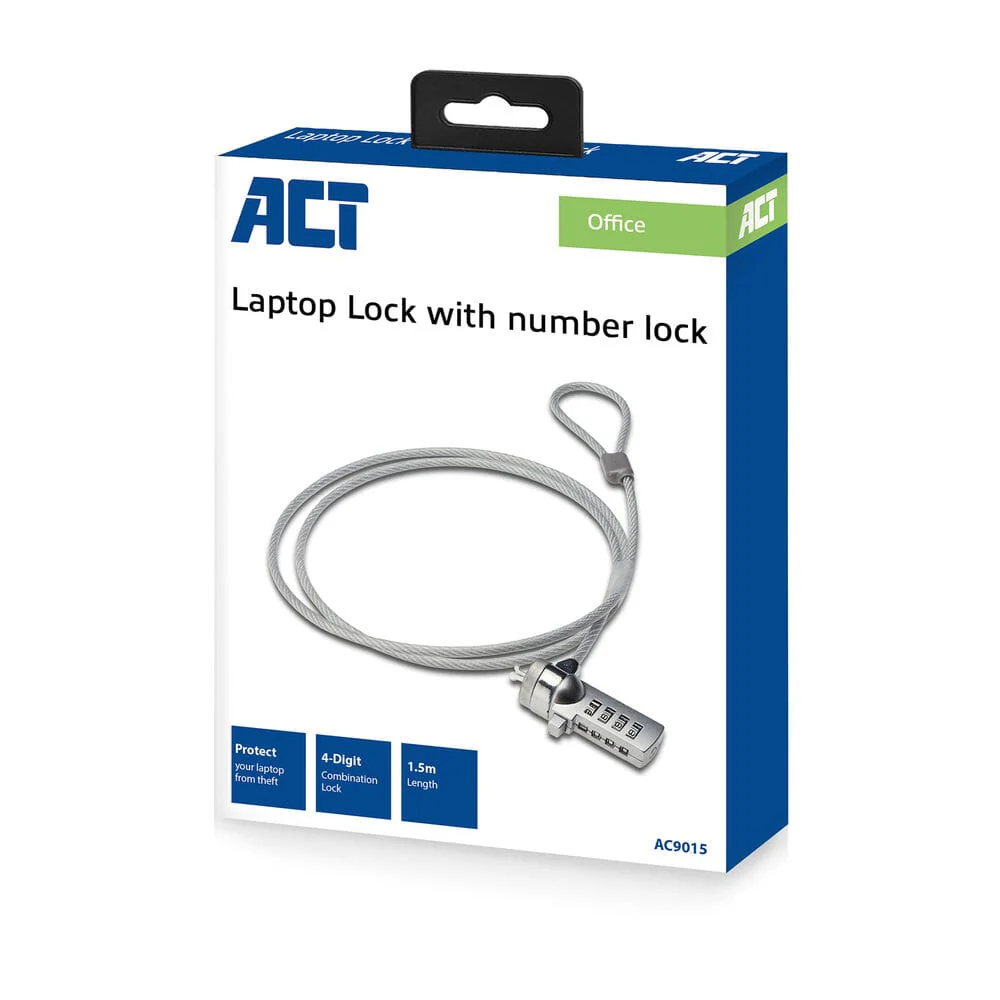 ACT Notebookslot, 1,5 m, cijferslot - Image 2