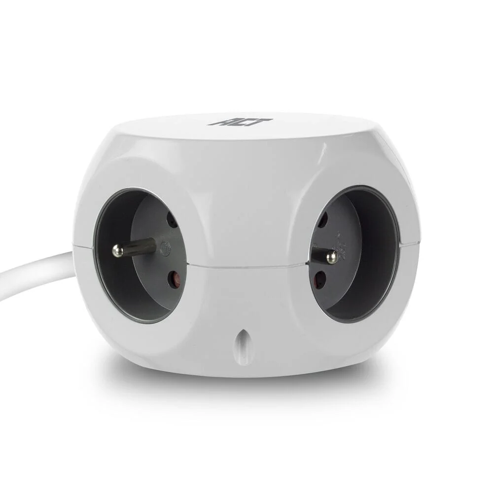 ACT Power strip cube with 3 sockets (type E), 30W PD - Image 9