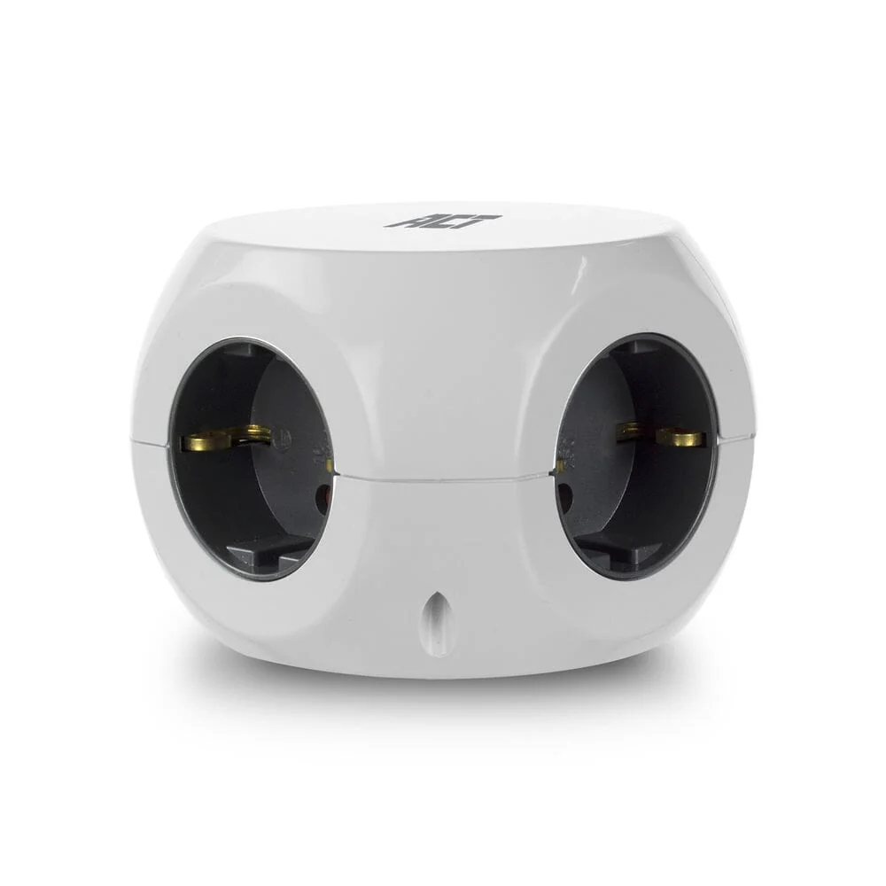 ACT Stekkerdoos met USB-C/A-poorten, 3 sockets, 1,5m, wit - Image 3