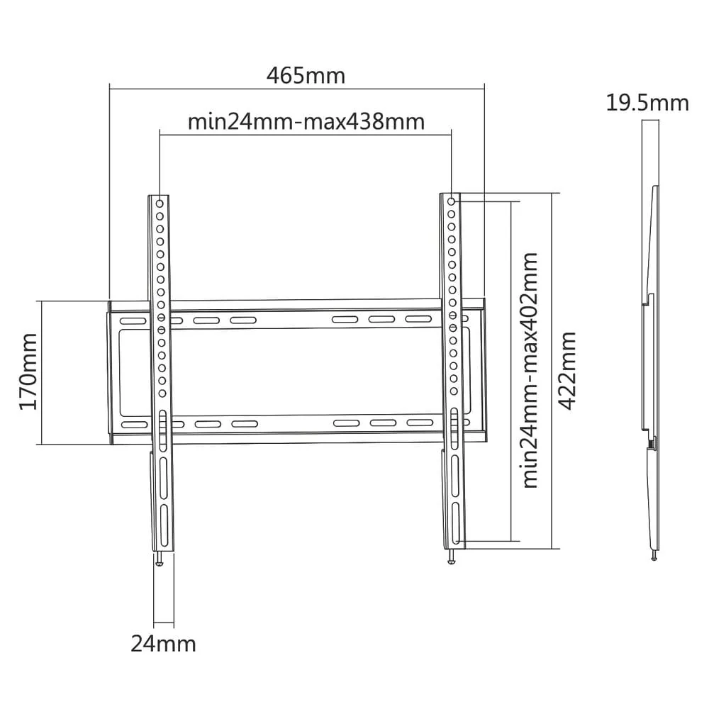 ACT TV wandsteun, 32 inch tot 55 inch , VESA - Image 7