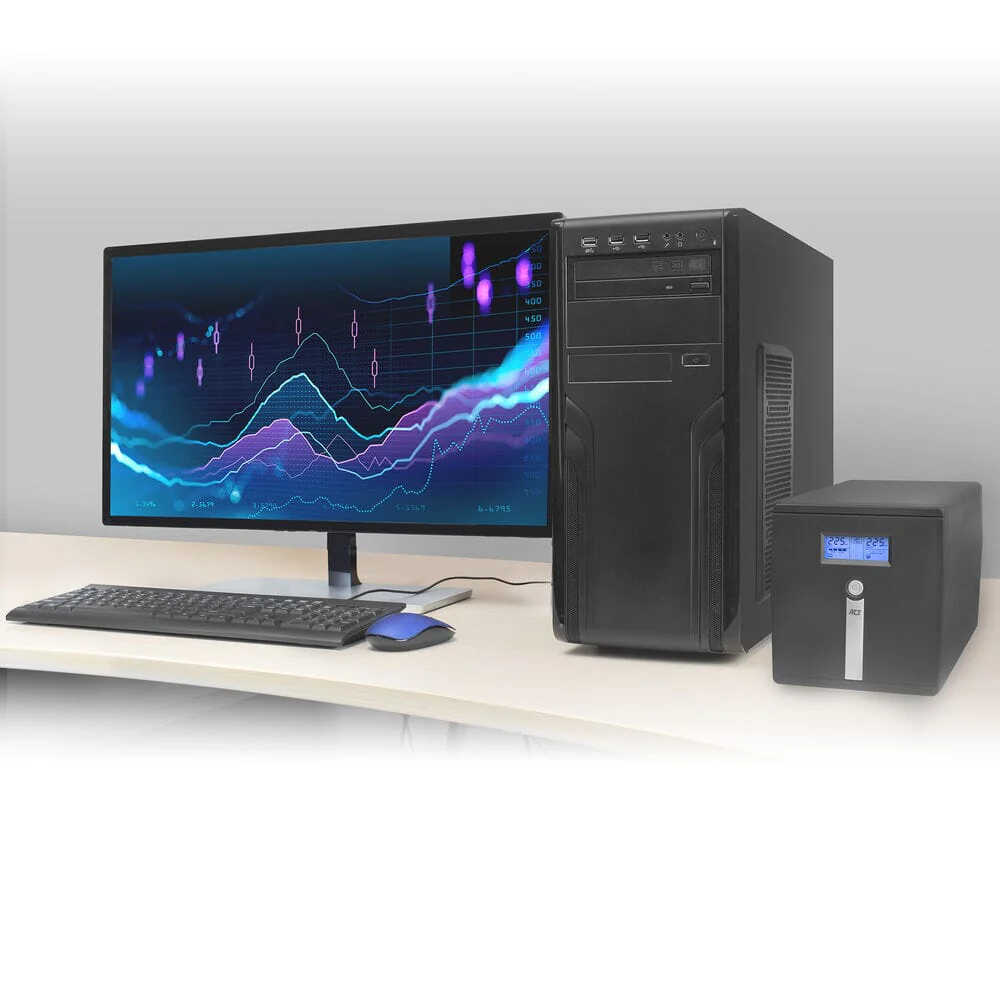 ACT UPS 1000 VA 2x IEC C13 2x type F female, 1x USB 1x RS232 - Image 5