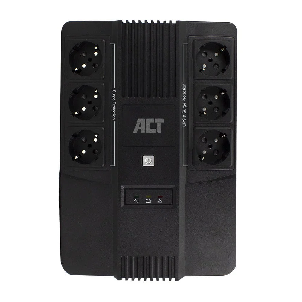 ACT UPS, 600VA, 6x Type F outlet, 1x IEC C14 input, 230V AVR - Image 3