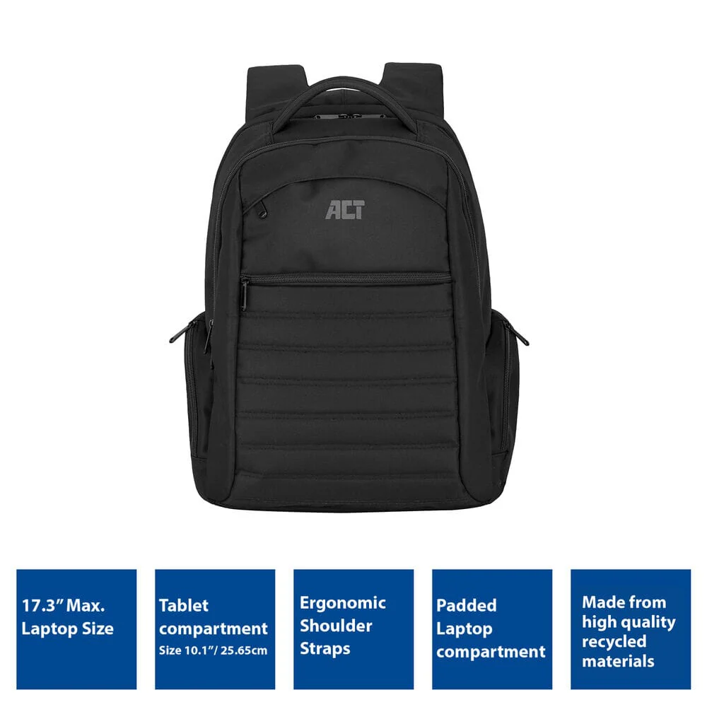 ACT Urban laptop rugzak 17,3 inch - Image 3