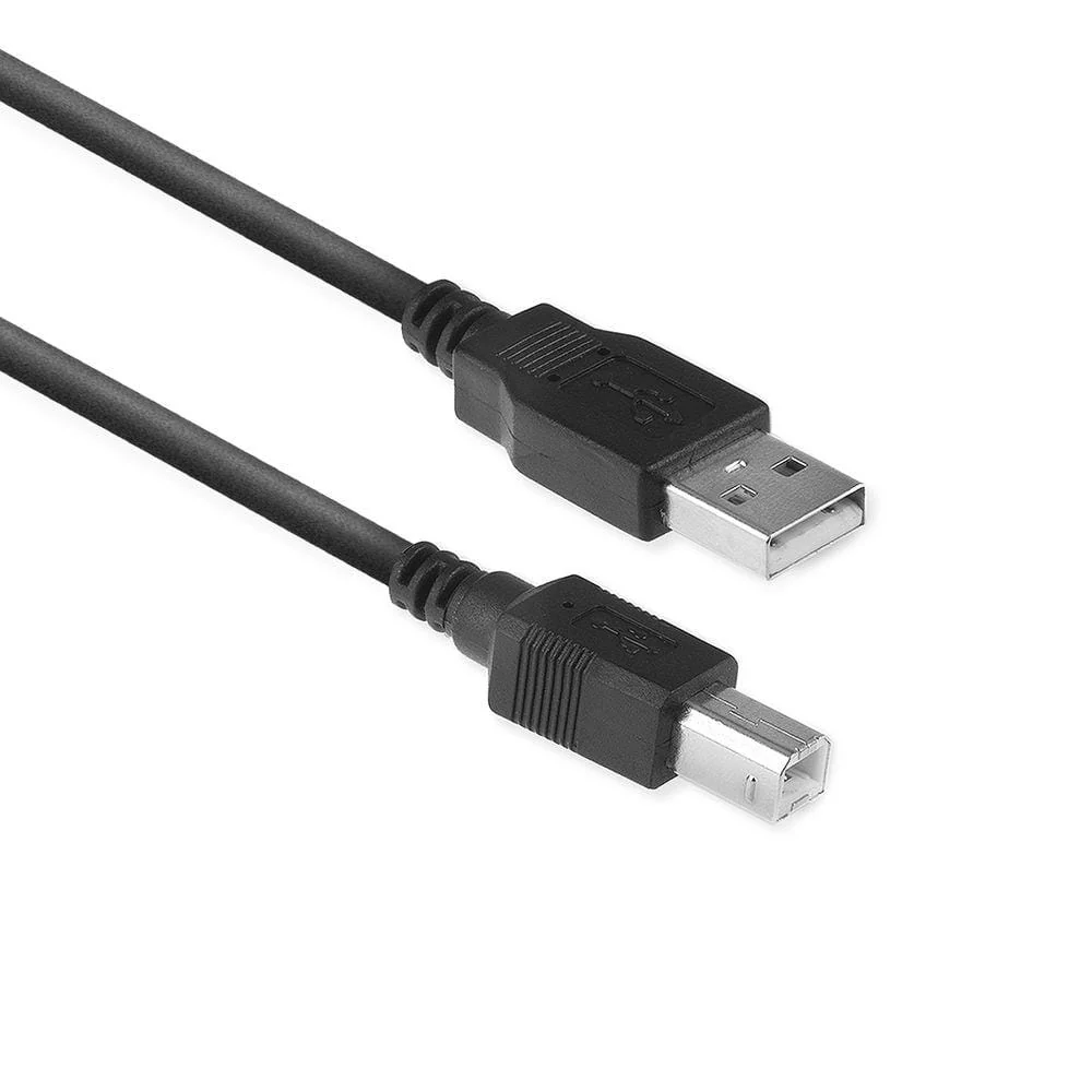 ACT USB 2.0 aansluitkabel A male - B male 1 meter, Zip Bag