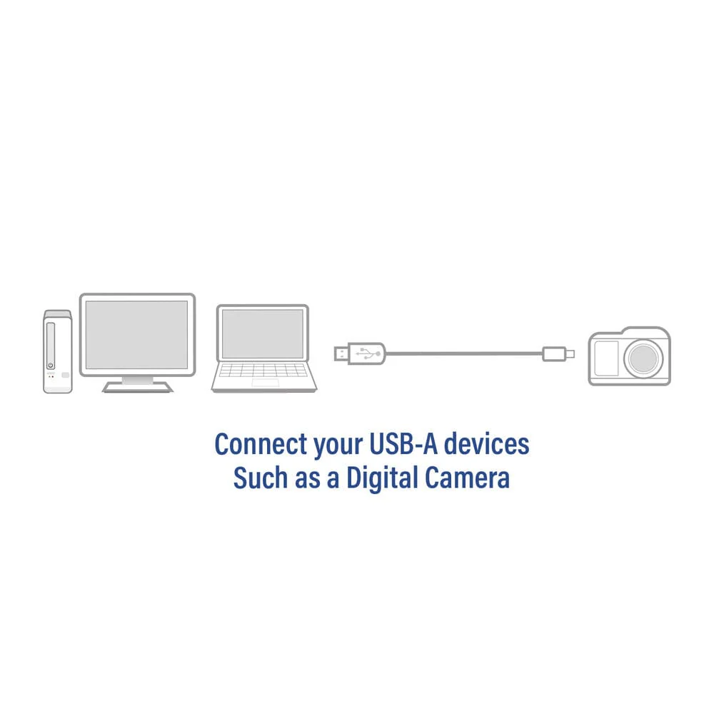 ACT USB 2.0 aansluitkabel A male - B mini male 1,8 meter - Image 4