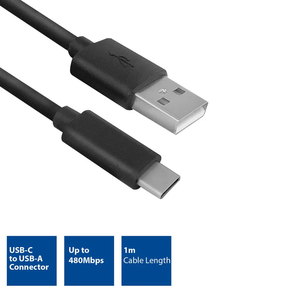 ACT USB 2.0 aansluitkabel C male - A male 1 meter, Zip Bag - Image 4