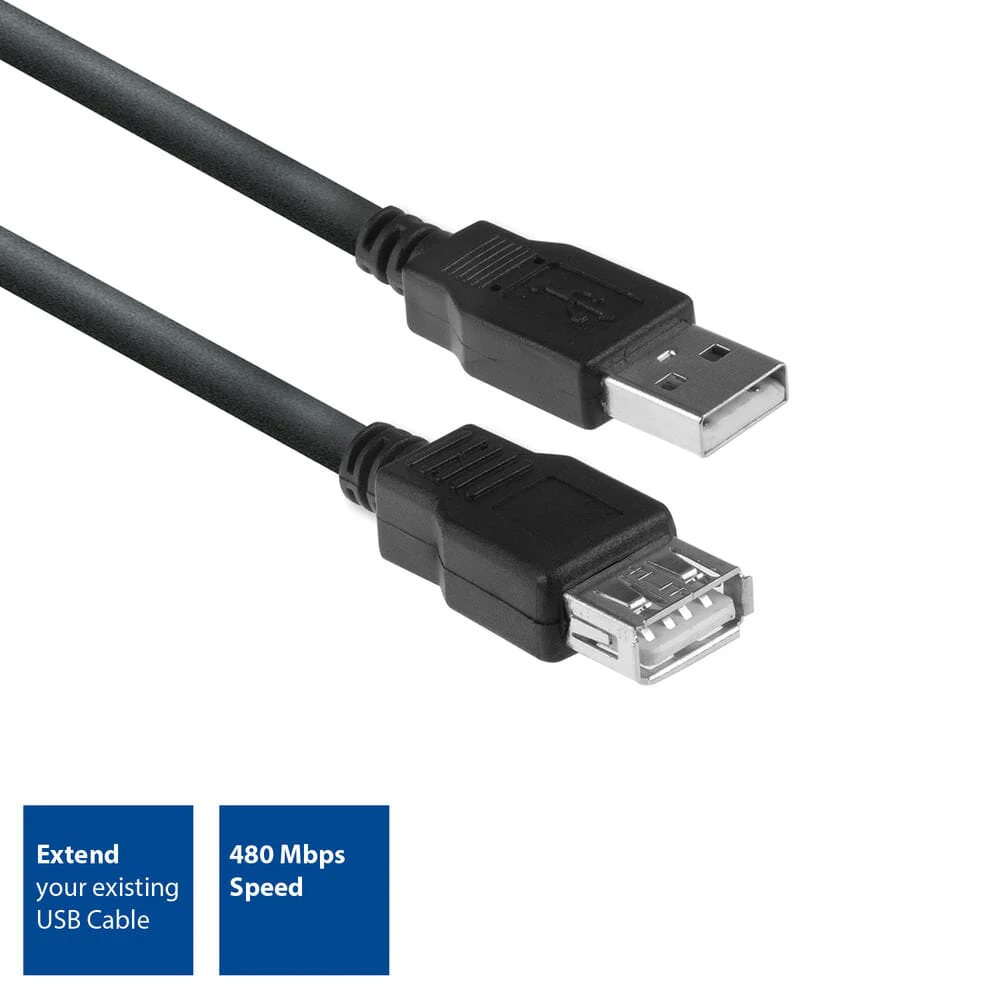 ACT USB 2.0 verlengkabel A male - A female 3 meter - Image 2