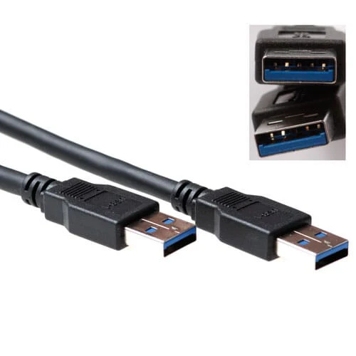ACT USB 3.1 gen 1 (USB 3.0) aansluitkabel A male 3 m