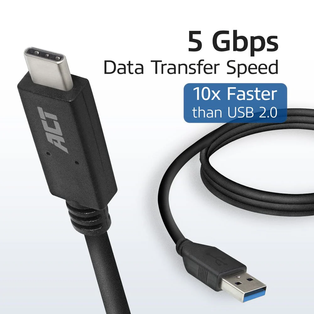ACT USB 3.2 Gen1 aansluitkabel A male - C male 1 m - Image 4