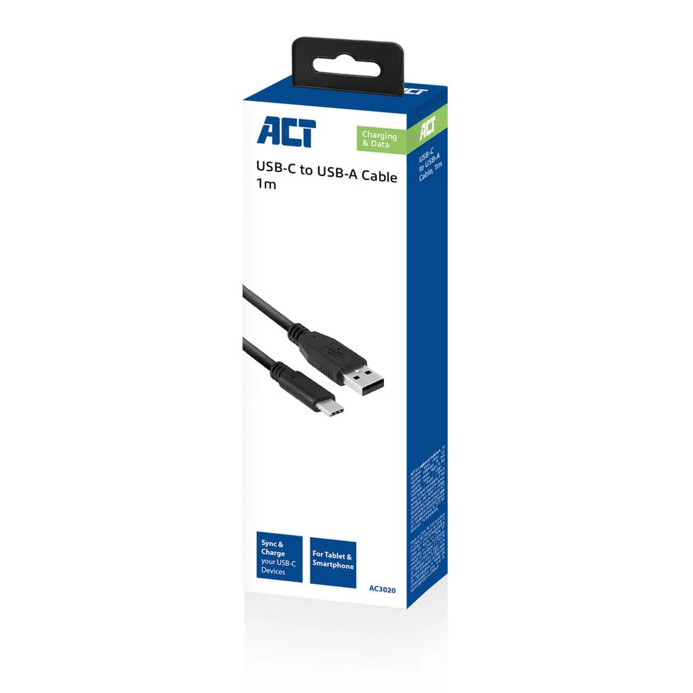 ACT USB 3.2 Gen1 laad- en datakabel A male - C male 1 meter - Image 5