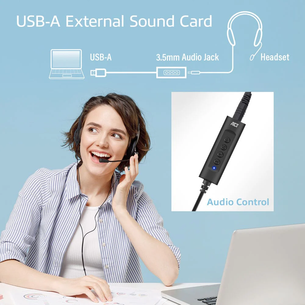 ACT USB-A externe geluidskaart - Image 14