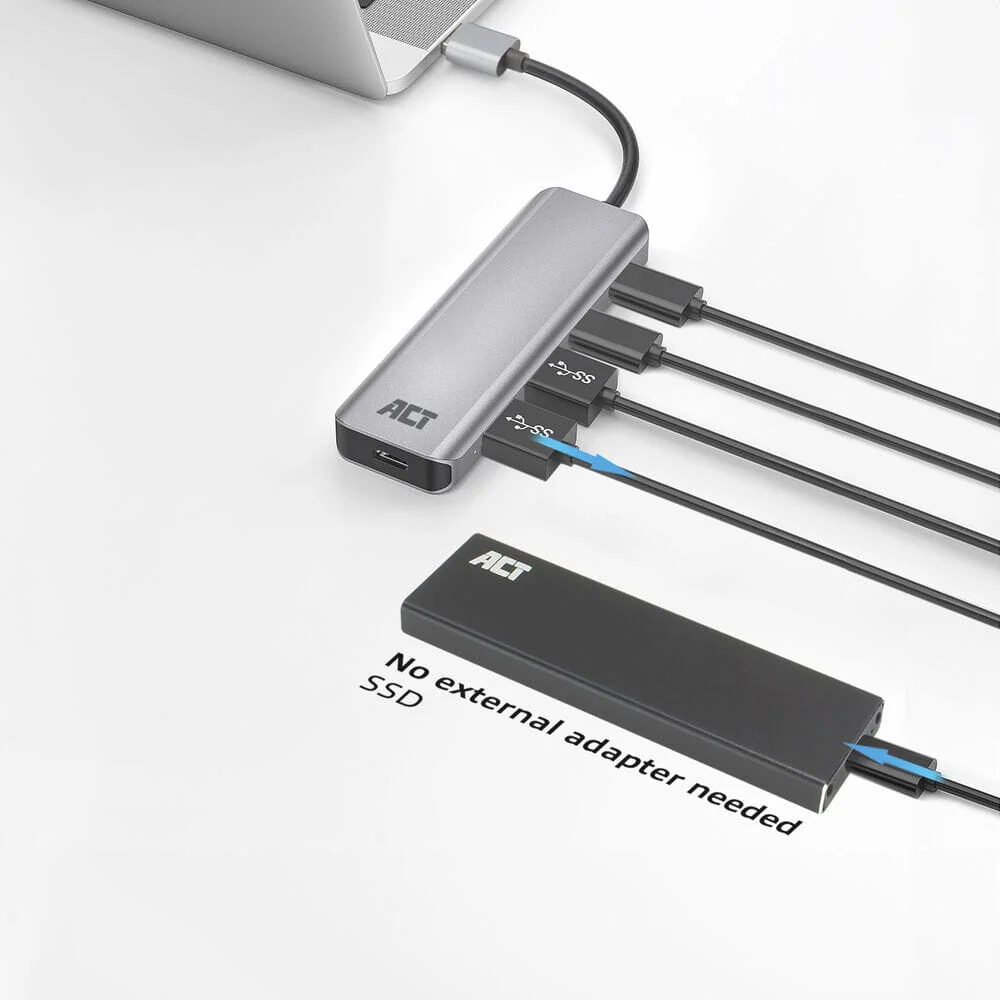 ACT USB-A hub 3.0, 2x USB-A, 2x USB-C - Image 15