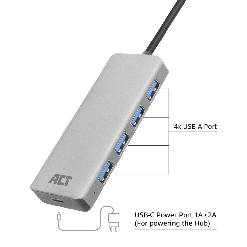 ACT USB-A hub 3.0, 4 poorts USB-A - Image 12
