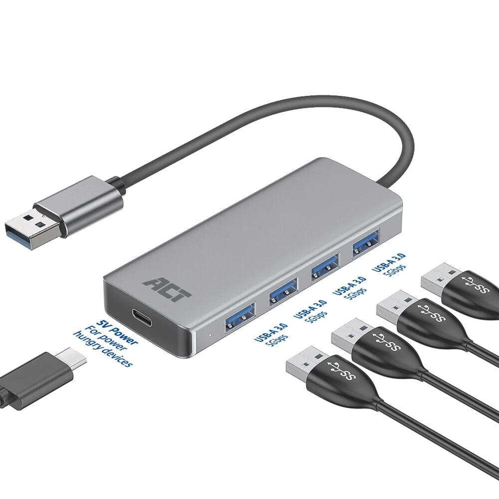ACT USB-A hub 3.0, 4 poorts USB-A - Image 13