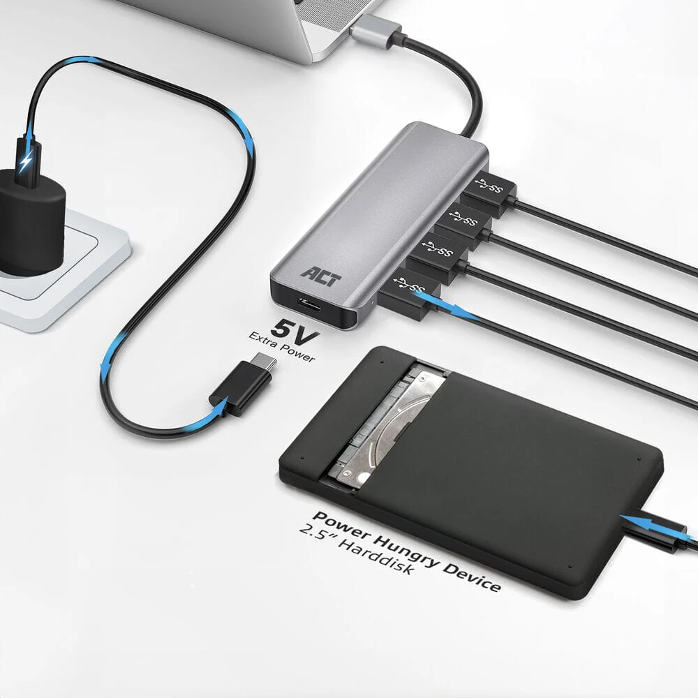 ACT USB-A hub 3.0, 4 poorts USB-A - Image 14