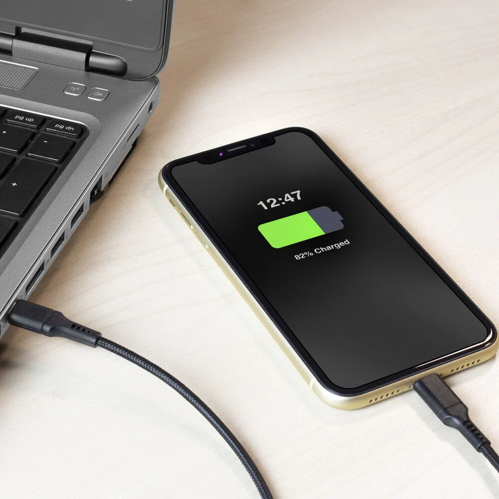 ACT USB A naar Lightning laad- en datakabel 1m nylon - zwart - Image 7