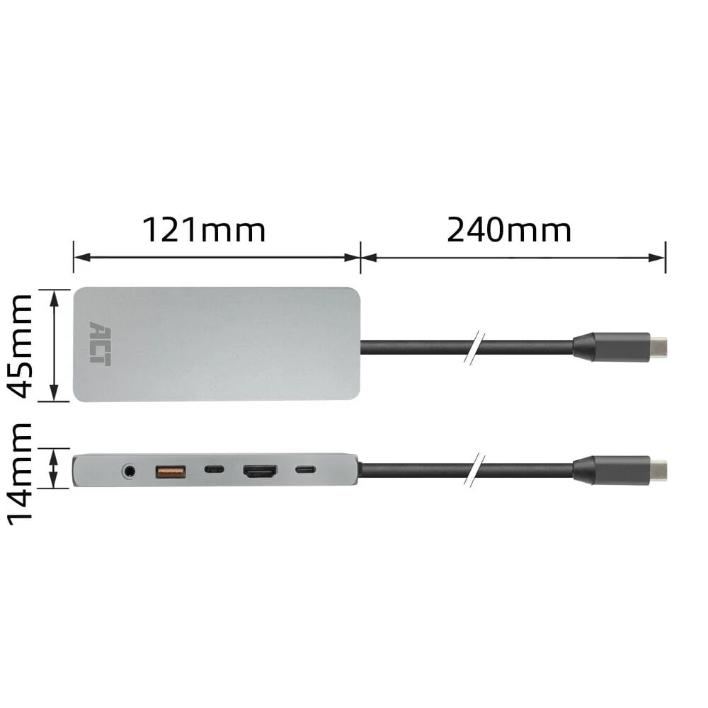 ACT USB-C 4K / 8K 60Hz docking station for 1 HDMI monitor - Image 12