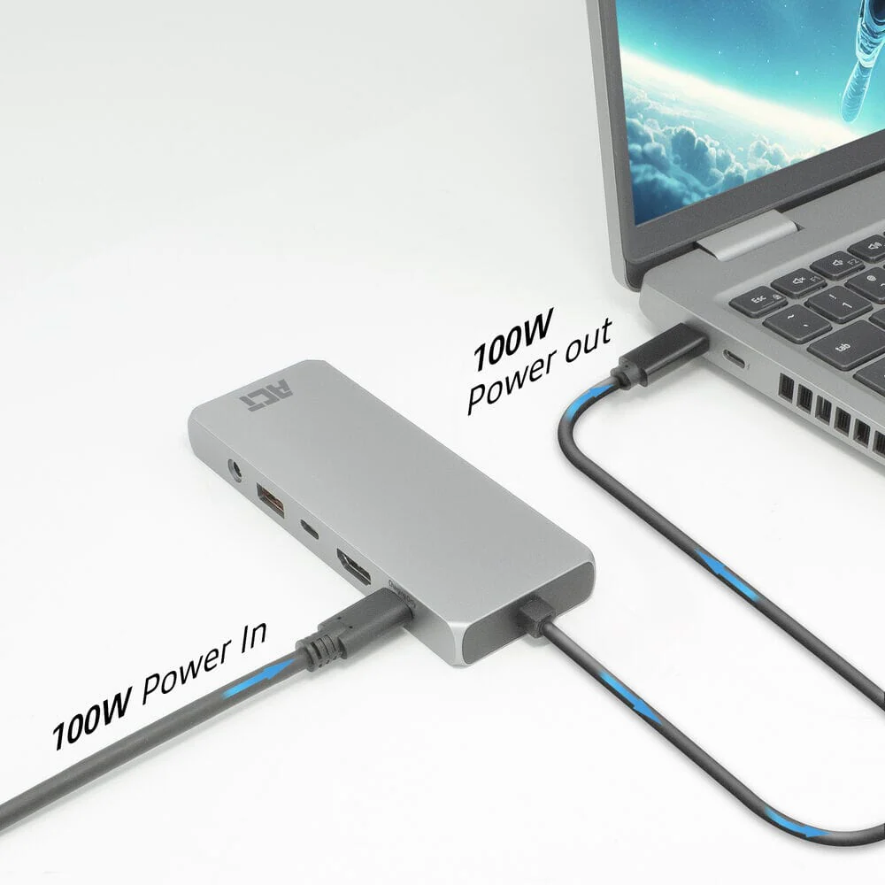 ACT USB-C 4K / 8K 60Hz docking station for 1 HDMI monitor - Image 13