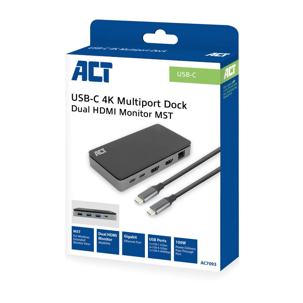 ACT USB-C 4K MST docking station - Image 3
