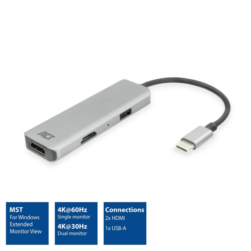 ACT USB-C 4K multiport adapter voor 2 HDMI schermen - Image 11