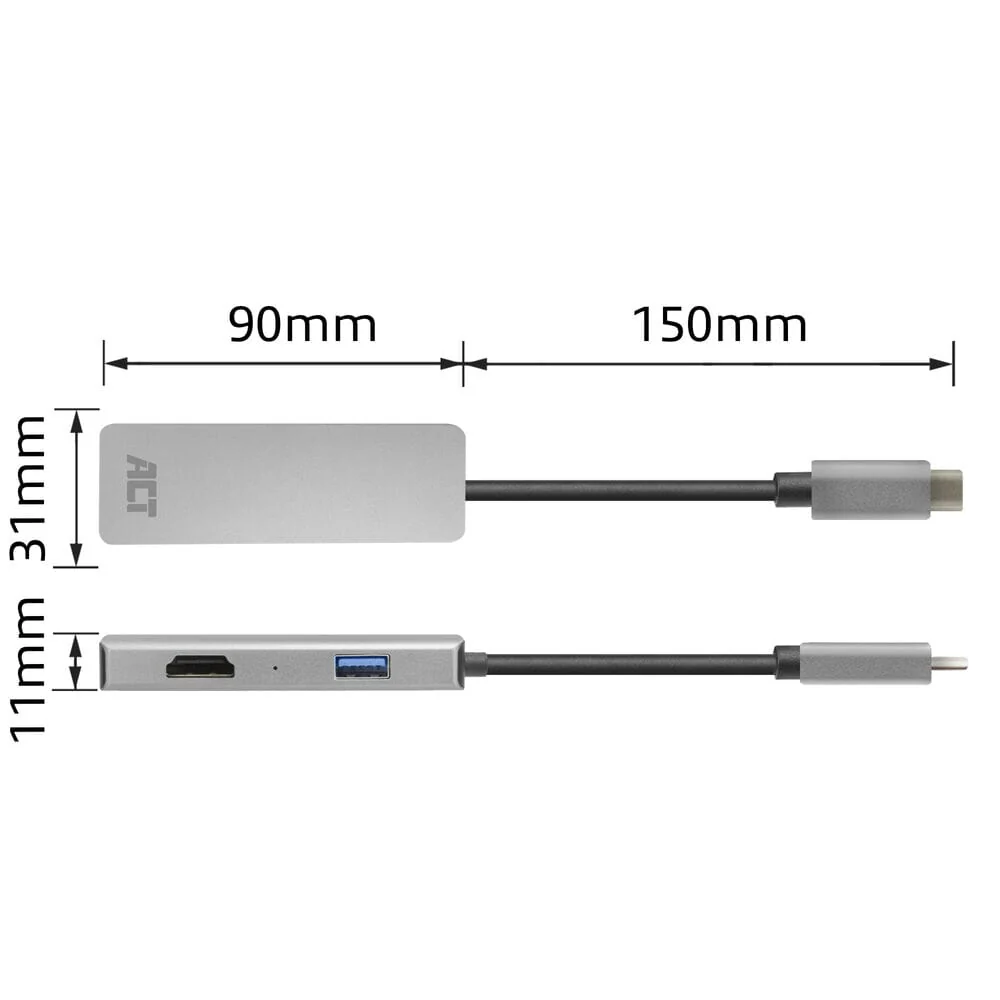 ACT USB-C 4K multiport adapter voor 2 HDMI schermen - Image 17
