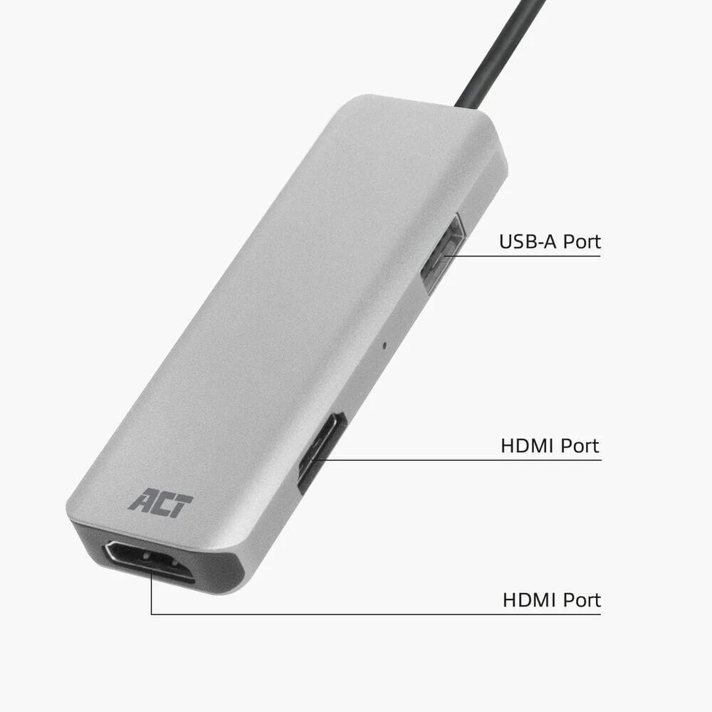 ACT USB-C 4K multiport adapter voor 2 HDMI schermen - Image 3