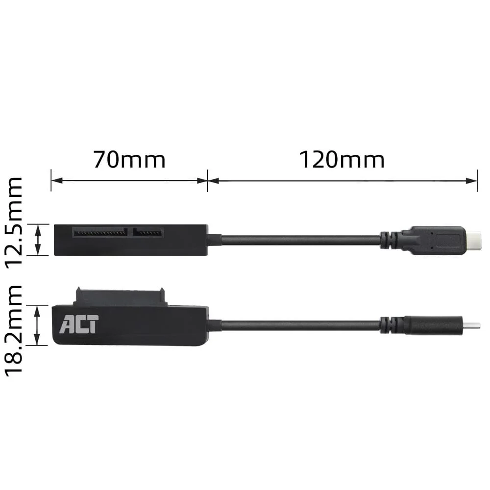 ACT USB-C adapterkabel naar 2,5 inch SATA HDD/SSD - Image 10