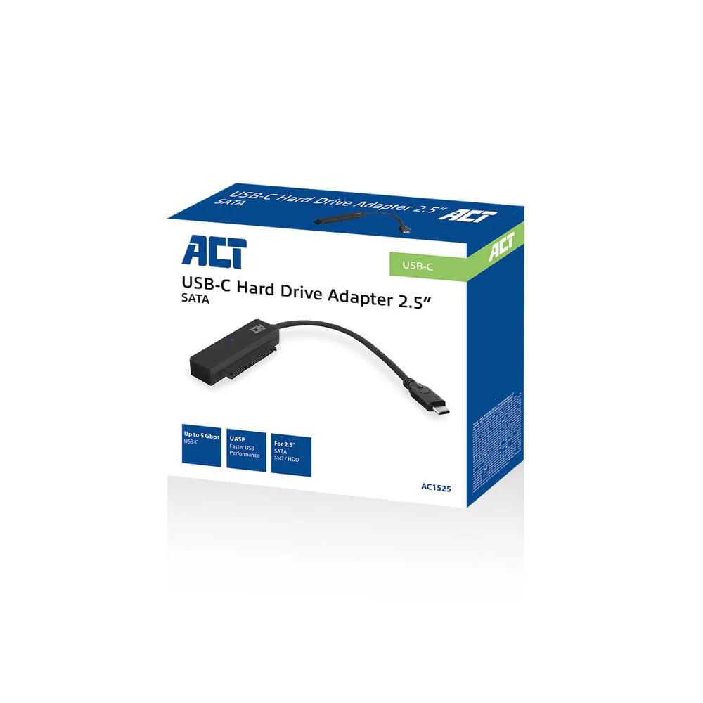 ACT USB-C adapterkabel naar 2,5 inch SATA HDD/SSD - Image 2