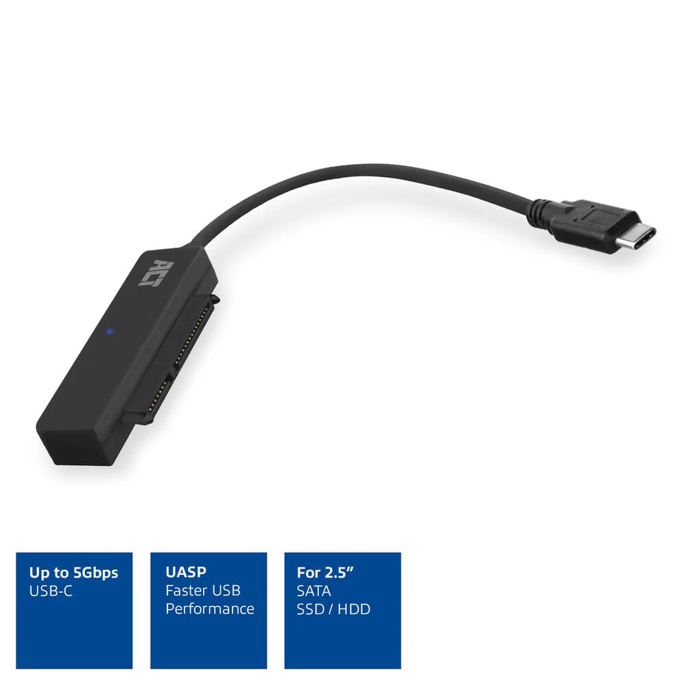 ACT USB-C adapterkabel naar 2,5 inch SATA HDD/SSD - Image 9