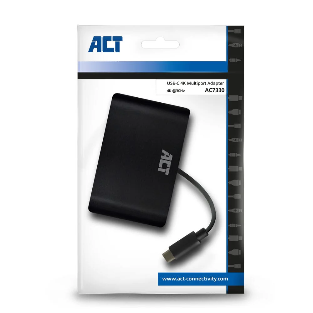ACT USB-C docking station 4K, voor 1 HDMI of VGA monitor - Image 2