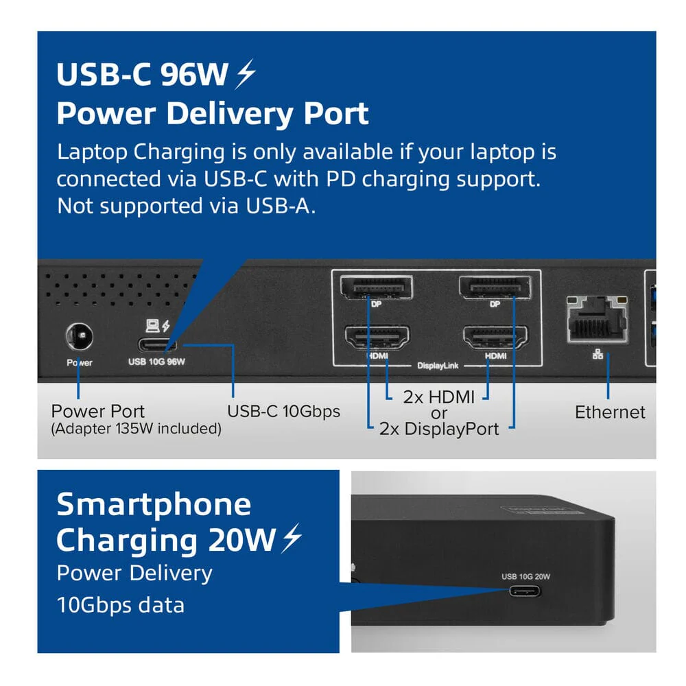ACT USB-C Docking Station 4K, voor 2 monitoren - Image 6