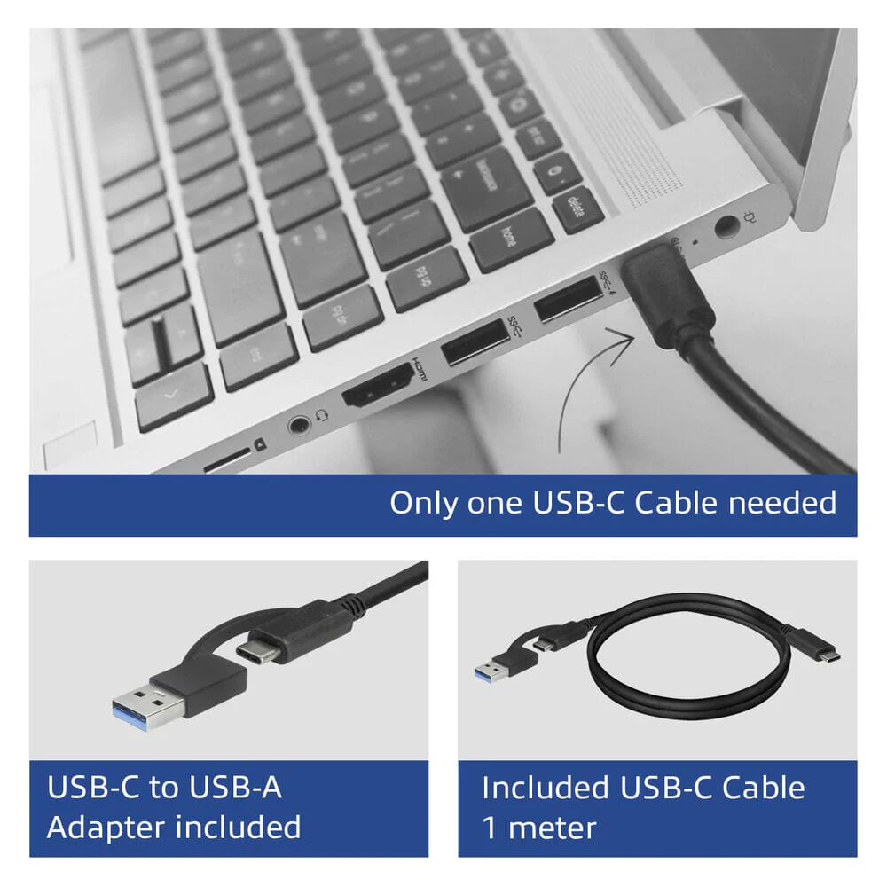 ACT USB-C Docking Station 4K, voor 2 monitoren - Image 7