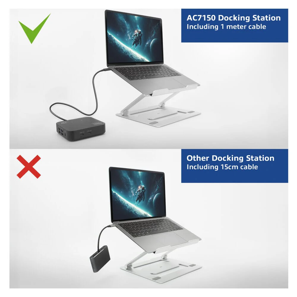 ACT USB-C Docking Station 4K, voor 2 monitoren - Image 10