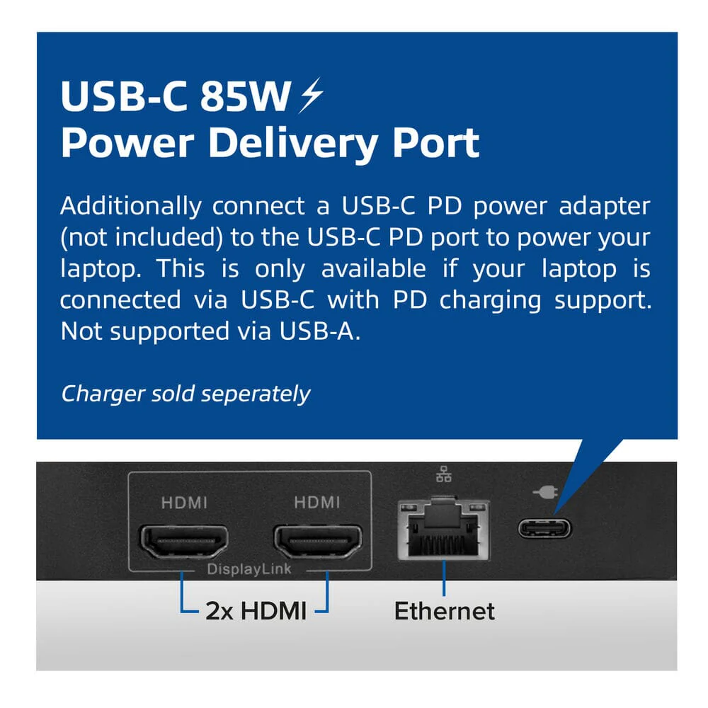 ACT USB-C Docking Station 4K, voor 2 monitoren - Image 5