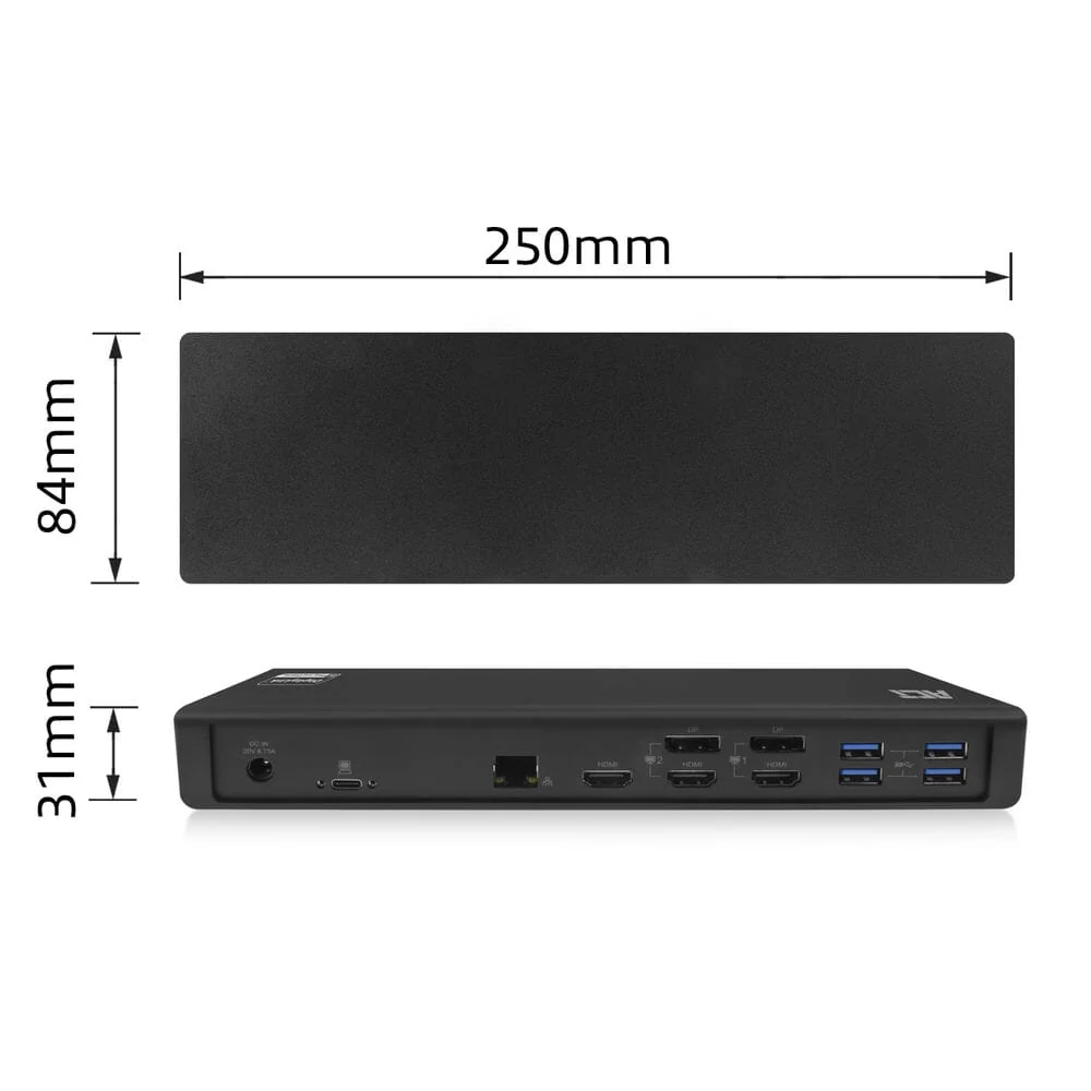 ACT USB-C Docking Station 4K, voor 2 of 3 monitoren - Image 17