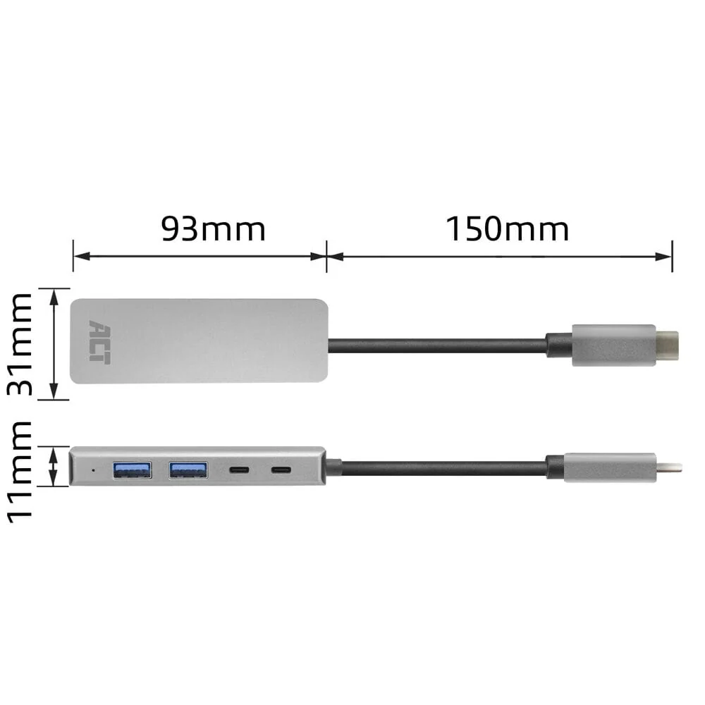 ACT USB-C hub 3.0, 2x USB-A, 2x USB-C - Image 17