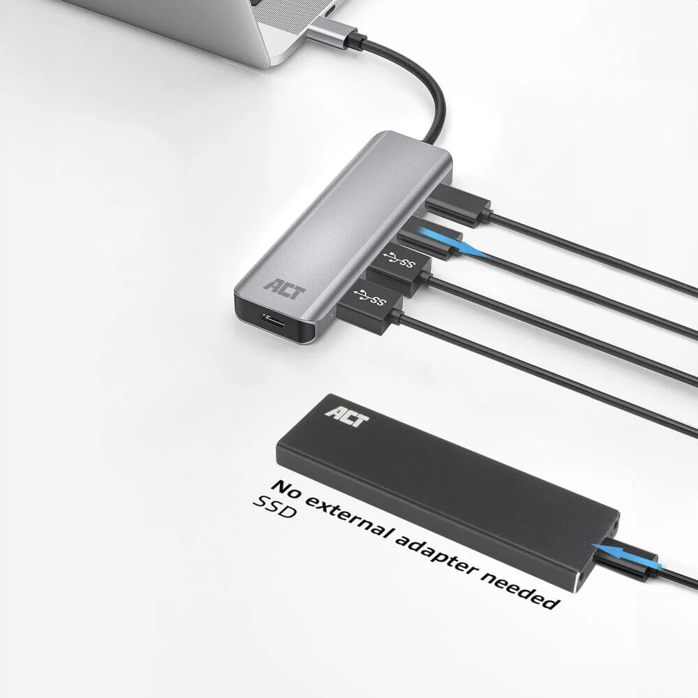 ACT USB-C hub 3.0, 2x USB-A, 2x USB-C - Image 6