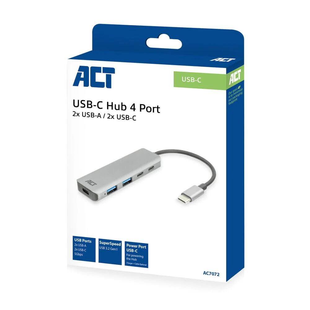 ACT USB-C hub 3.0, 2x USB-A, 2x USB-C - Image 9