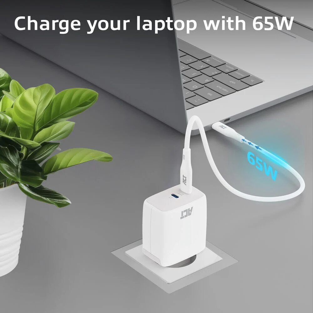 ACT USB-C Lader 65W 2-poorts PD PPS en GaNFast - Image 6