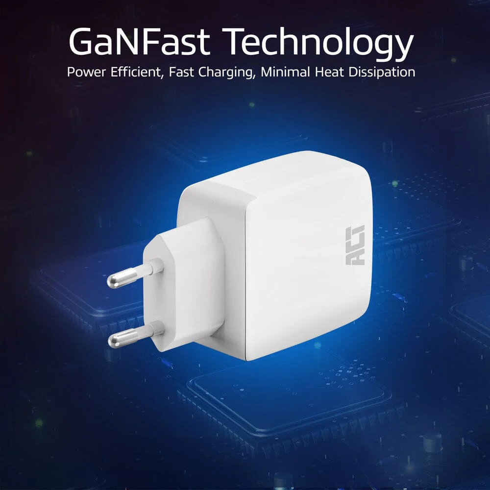 ACT USB-C Lader 65W 2-poorts PD PPS en GaNFast - Image 7