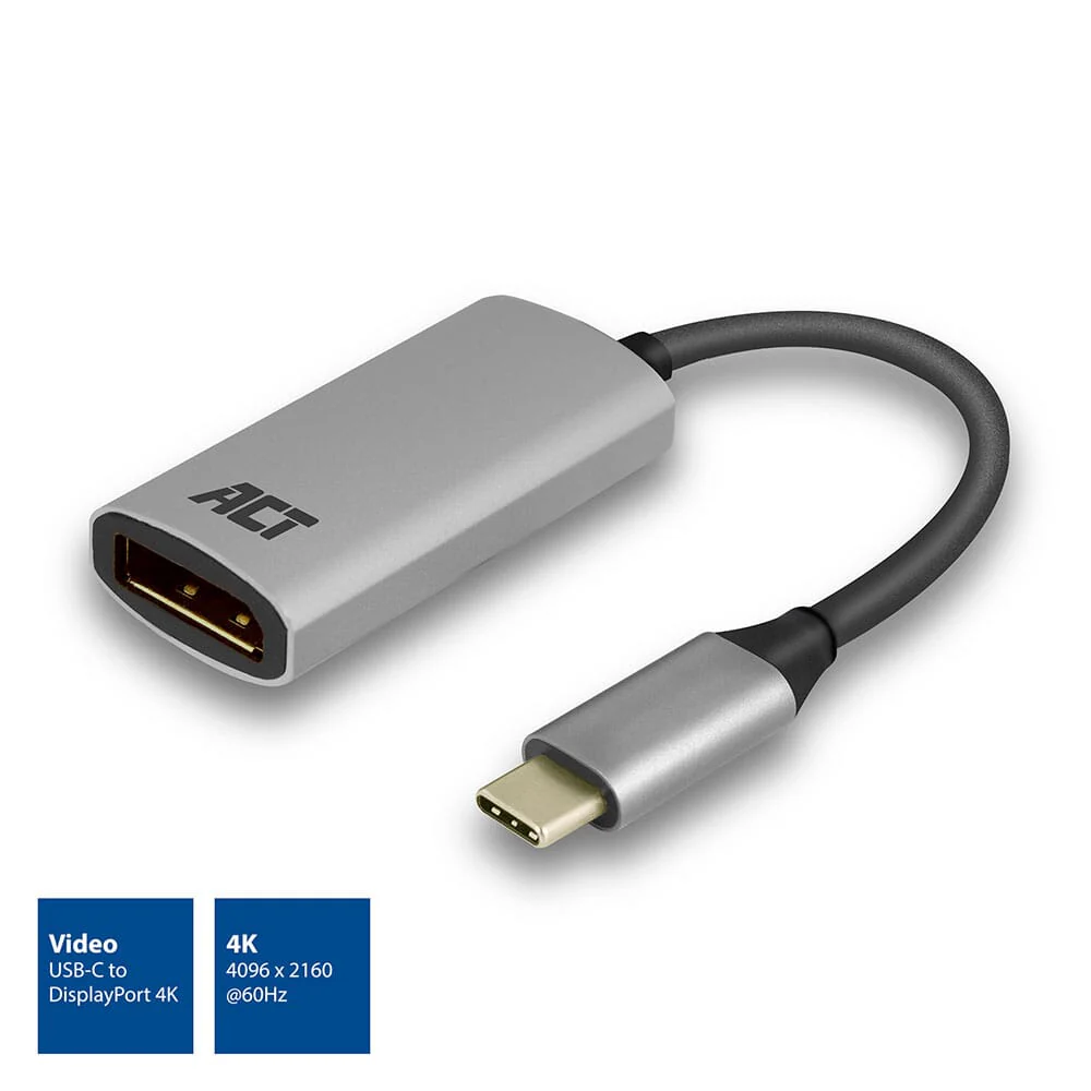 ACT USB-C naar DisplayPort female adapter 4K - Image 2
