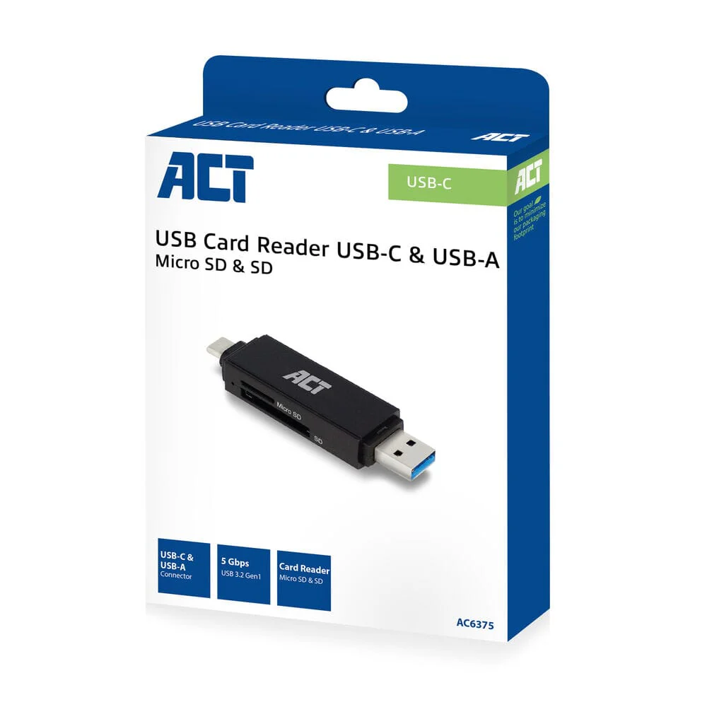 ACT USB-C/USB-A 3.0 card reader - Image 5