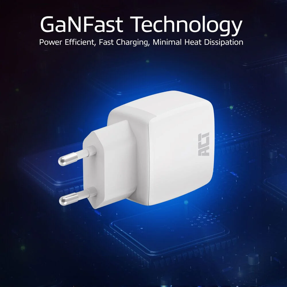 ACT USB-C & USB-A charger 20W PD PPS, Quick Charge, GaNFast - Image 6