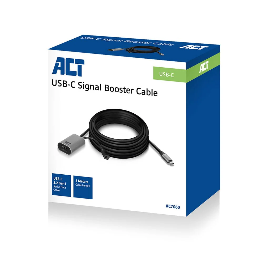 ACT USB-C verlengkabel met signaalversterker, 5 meter - Image 5