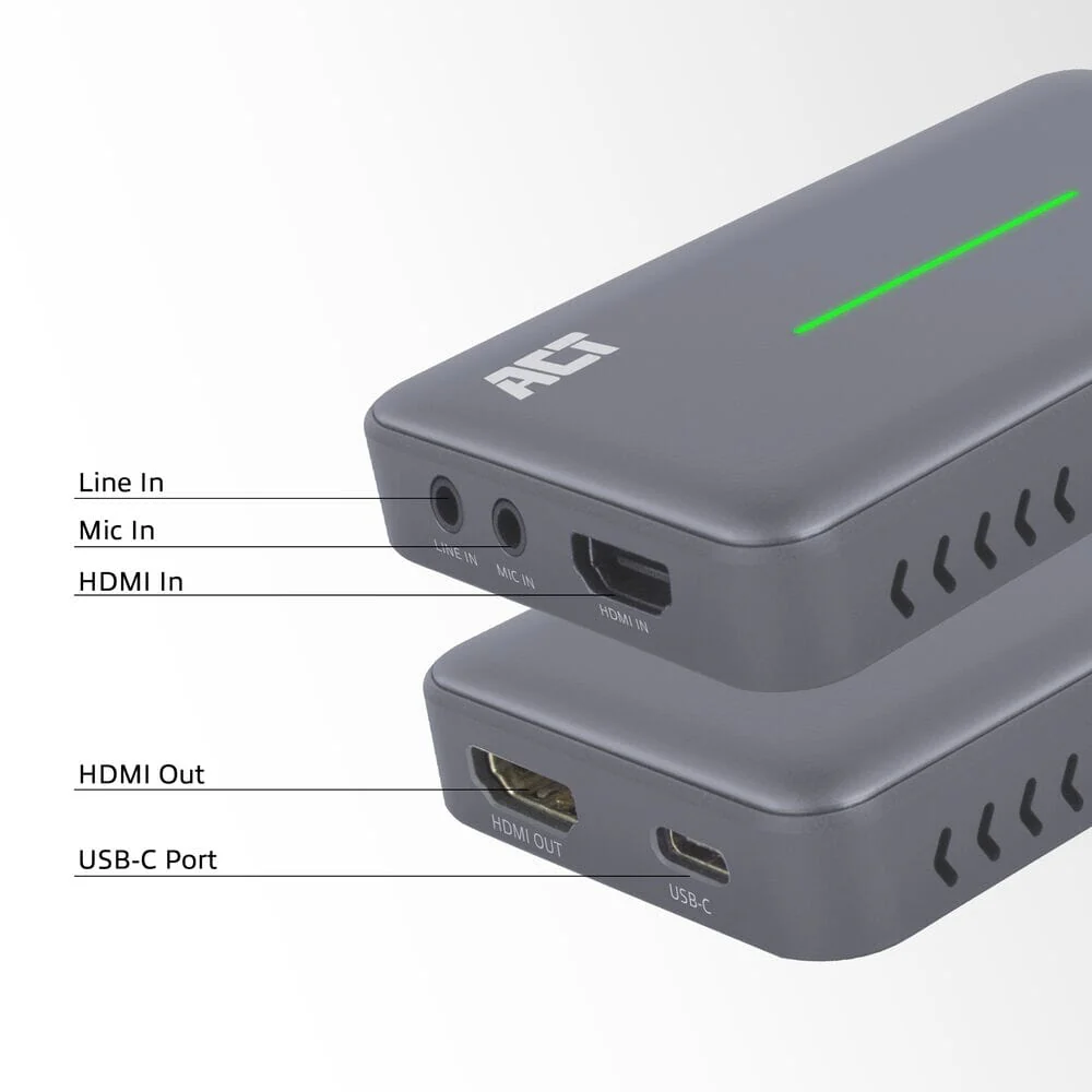 ACT USB-C Video Capture Card, HDMI 4K@60Hz PT, 4K@30Hz captu - Image 5