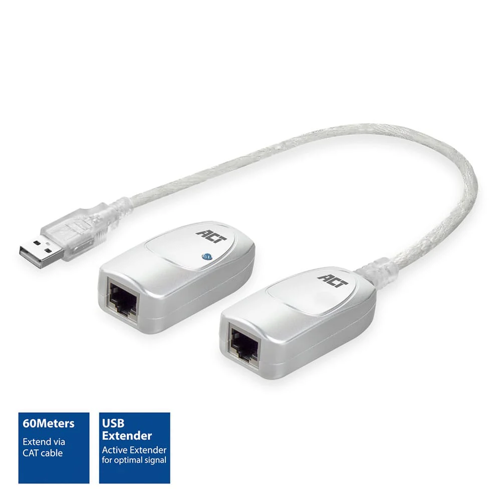 ACT USB Extender set over UTP, extender tot 60 meter - Image 2