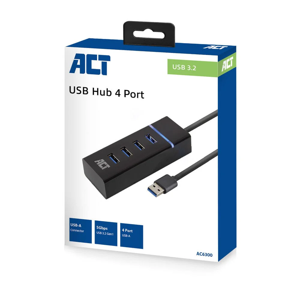 ACT USB hub 3.0, 4 poorts USB-A - Image 3