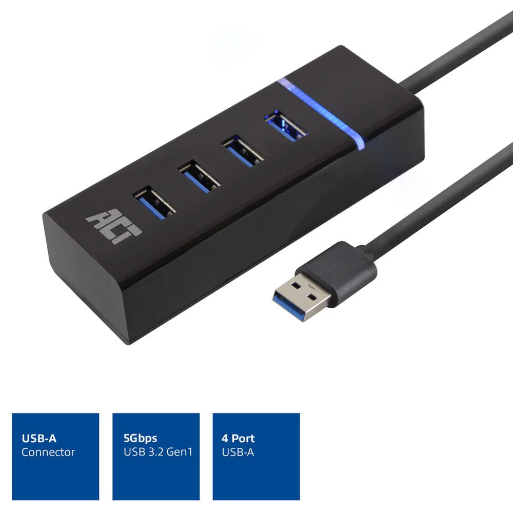 ACT USB hub 3.0, 4 poorts USB-A - Image 8