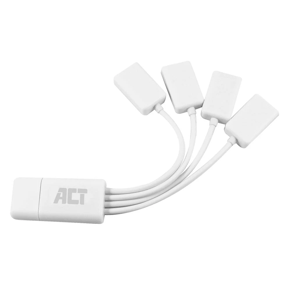 ACT USB hub 4 poorts USB-A, flexibel - Image 2
