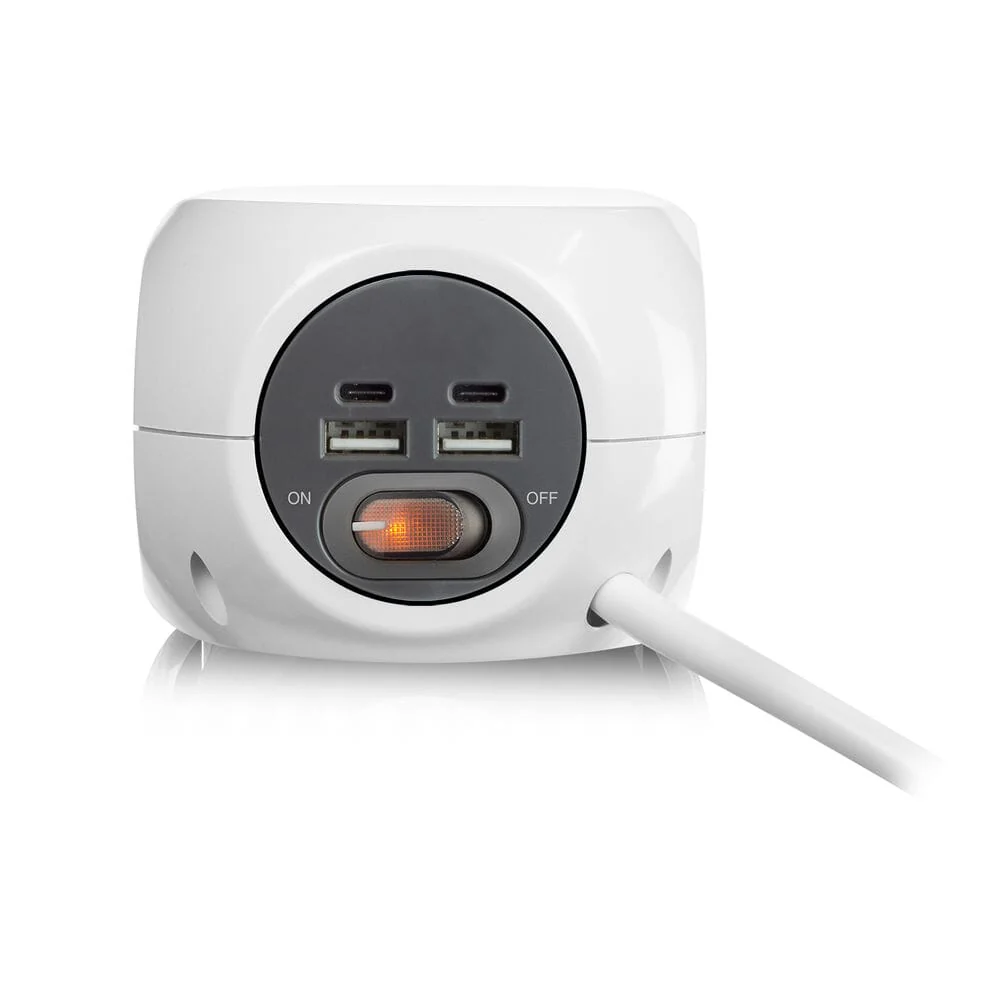 ACT Vierkante stekkerdoos (PDU) met 3 sockets type E 1,5m - Image 3